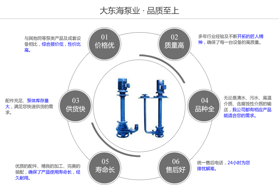 大東海泵業(yè)無堵塞液下泵質(zhì)量保證圖